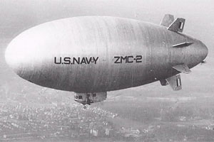 U.S. Navy's ZMC-2 metal skinned airship.