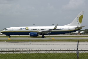 Miami Air sent a pair of flights down for support deliver in the form of a 737-800. 