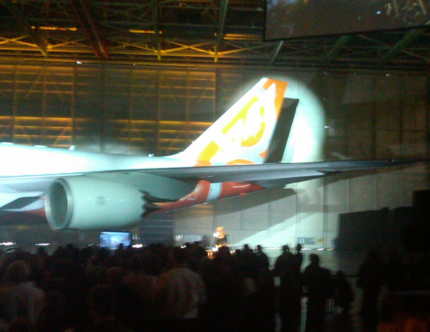 Boeing 747-8I public rollout