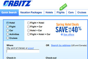 orbitz-300 Orbitz homepage