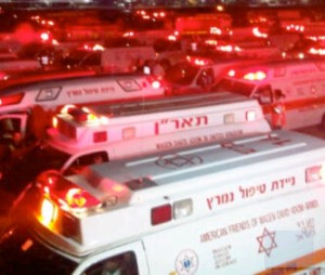 Tel Aviv El Al emergency landing ambulances