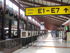 Terminal 2 departure hall at Jakarta International Airport Soekarno-Hatta