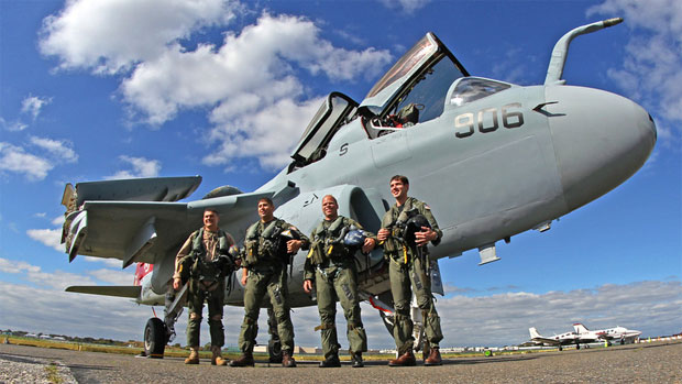 Photo of the Day: This US Marine Corps crew got to fly this EA-6B Prowler on its final mission, to a retirement on Long Island