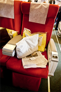 Ethiopian Airlines business class seat