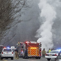 Crash scene on I-287 in Morris Township, NJ